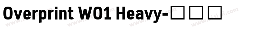 Overprint W01 Heavy字体转换